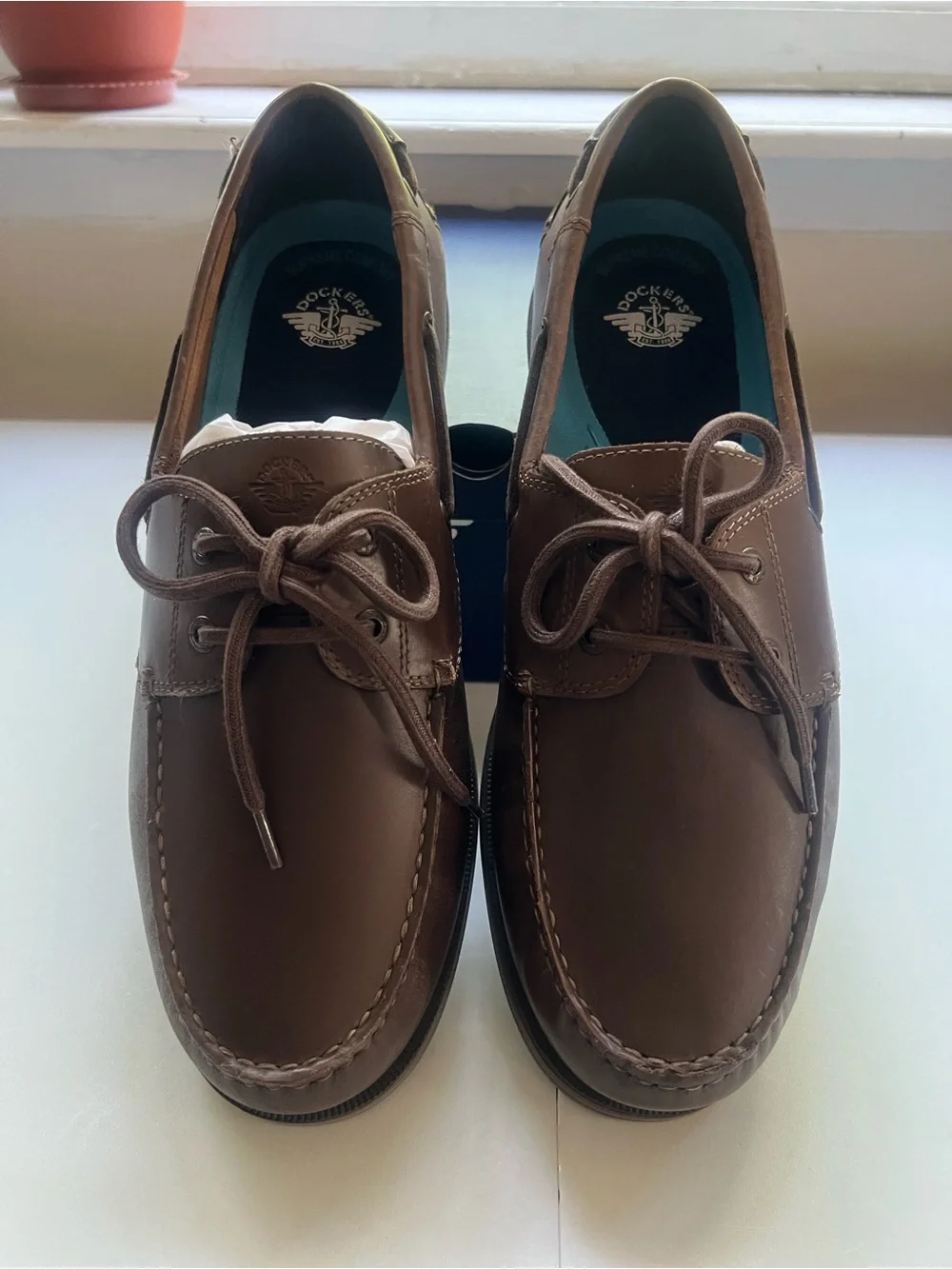 Men's Dockers, Dennison Boat Shoe 90-34408 Chestnut LEATHER